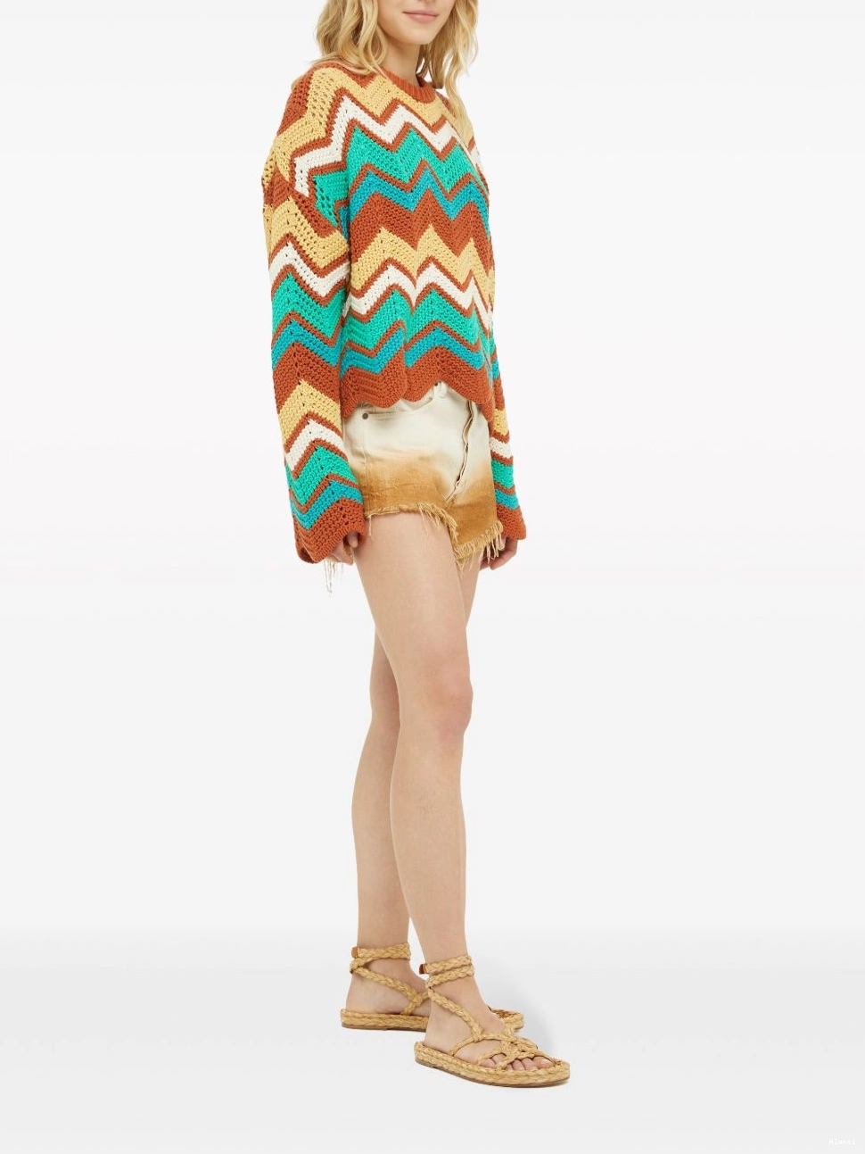 Affordable jumper Kaleidoscopic Women Alanui knit chevron 0711